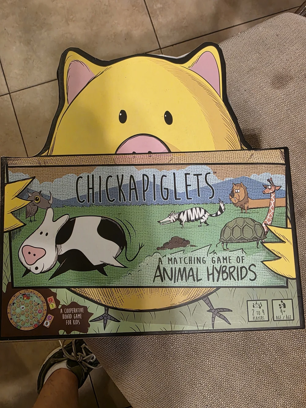 Chickapig Kids Puzzle Game - Beige Box